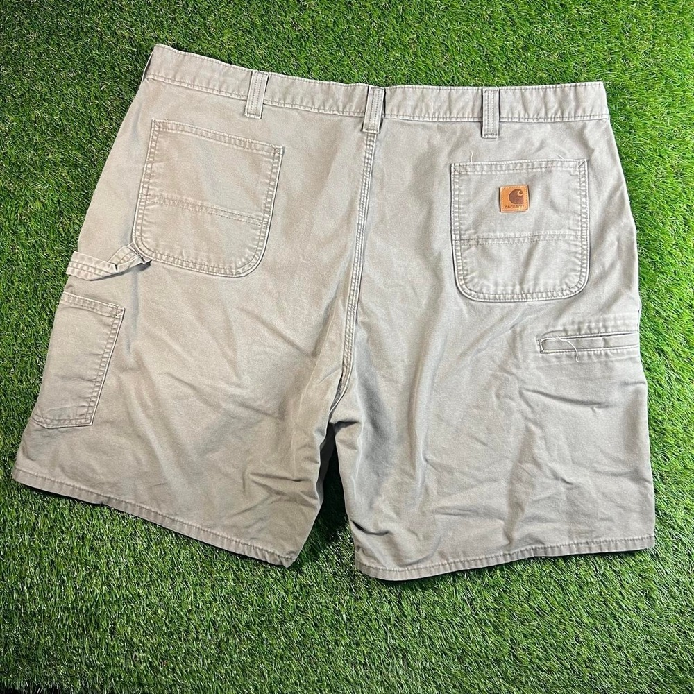Carhartt Original Fit Cargo Work Shorts Khaki Cotton Utility Mens 44 Carpenter